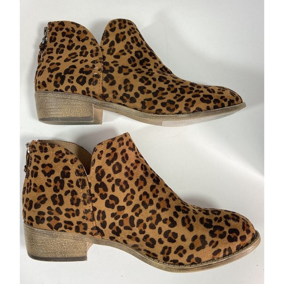 Ankle Boot Womens Leopard Journey Collection Footwear Livvy Size 8 - Picture 4 of 11